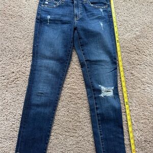 Ag Adriano Goldschmied Dark Blue Skinny Jeans
